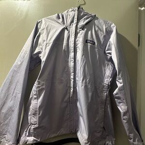 Patagonia Rain Jacket, light purple size medium